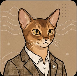 Chat Tigre Lunettes